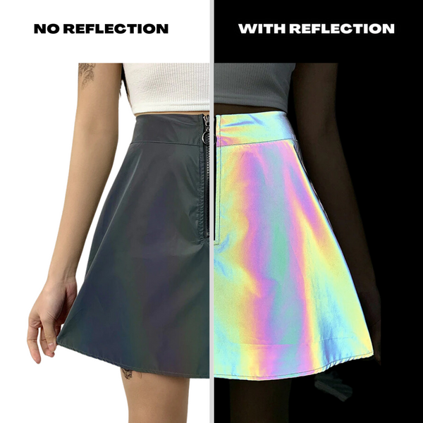 Holographic Skirt ReflectiveClo