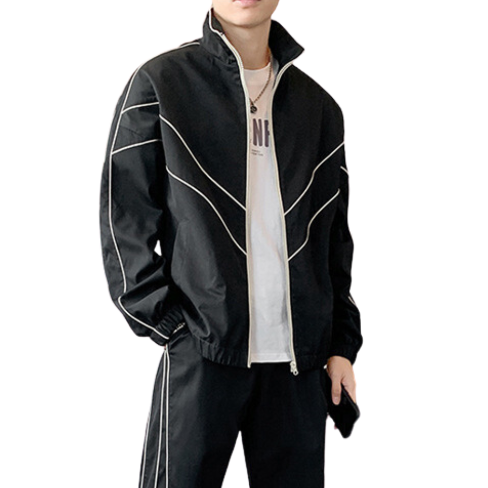 Reflective Stripes Track Jacket – ReflectiveClo
