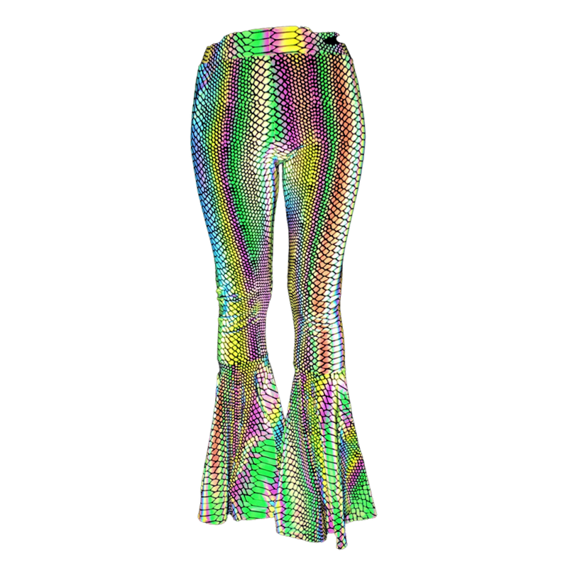 Holographic Wide Leg Pants "Mermaid"