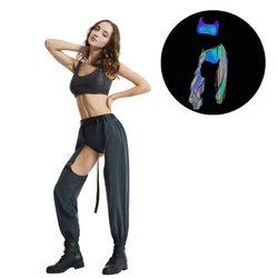 Holographic Rave Pants