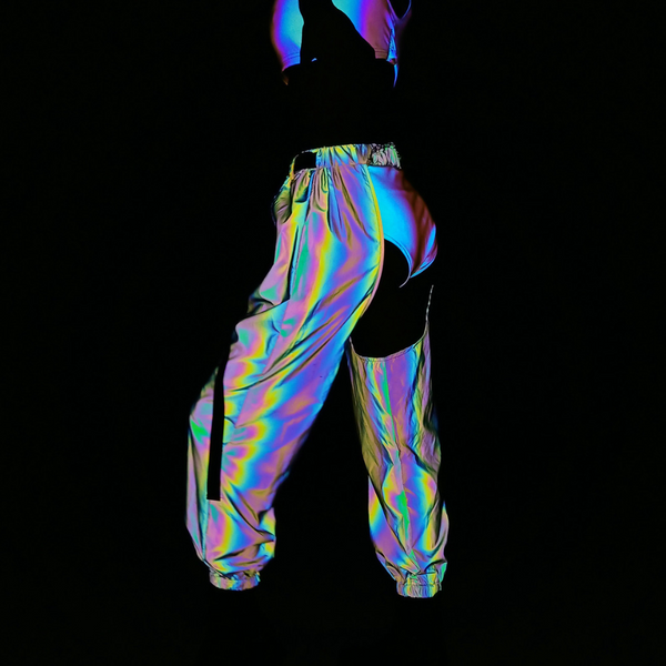 Holographic Rave Pants – ReflectiveClo