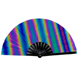 Frog Rave Fan Holographic Rave Fan – ReflectiveClo