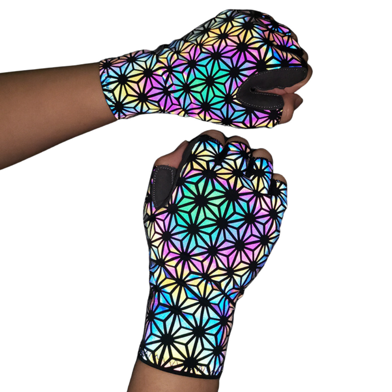 rave handschuhe Holographic Rave Gloves