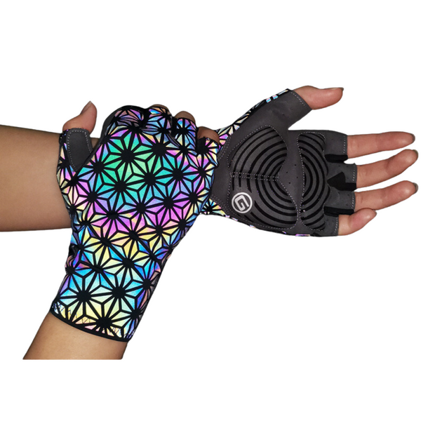 Holographic Rave Gloves