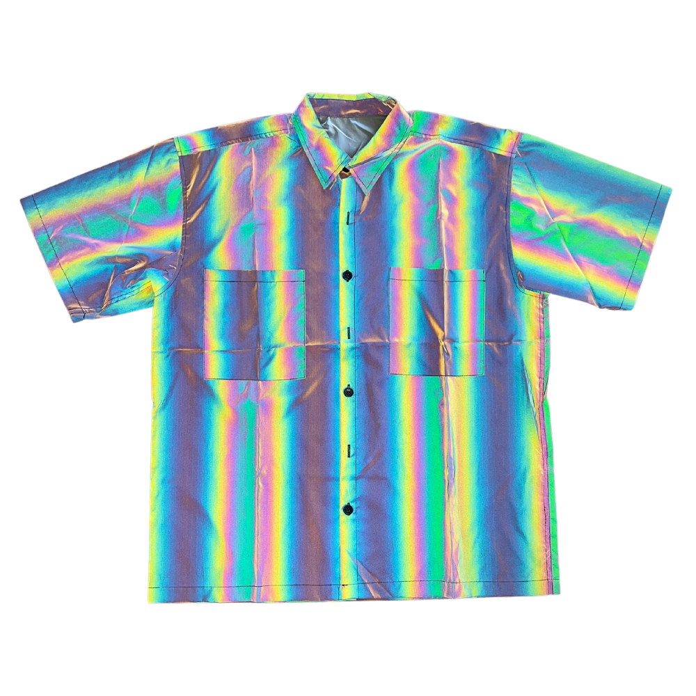 holographic dress shirt Men's Opal Holographic Tank, Muscle Shirt M