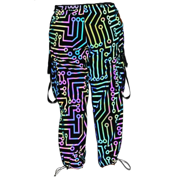 Holographic Techwear Pants "Circuit"