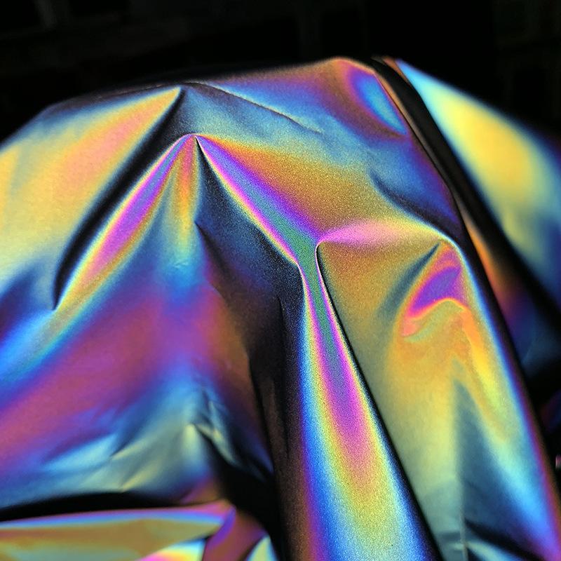 Holographic Reflective Garments Clothing Rainbow reflection