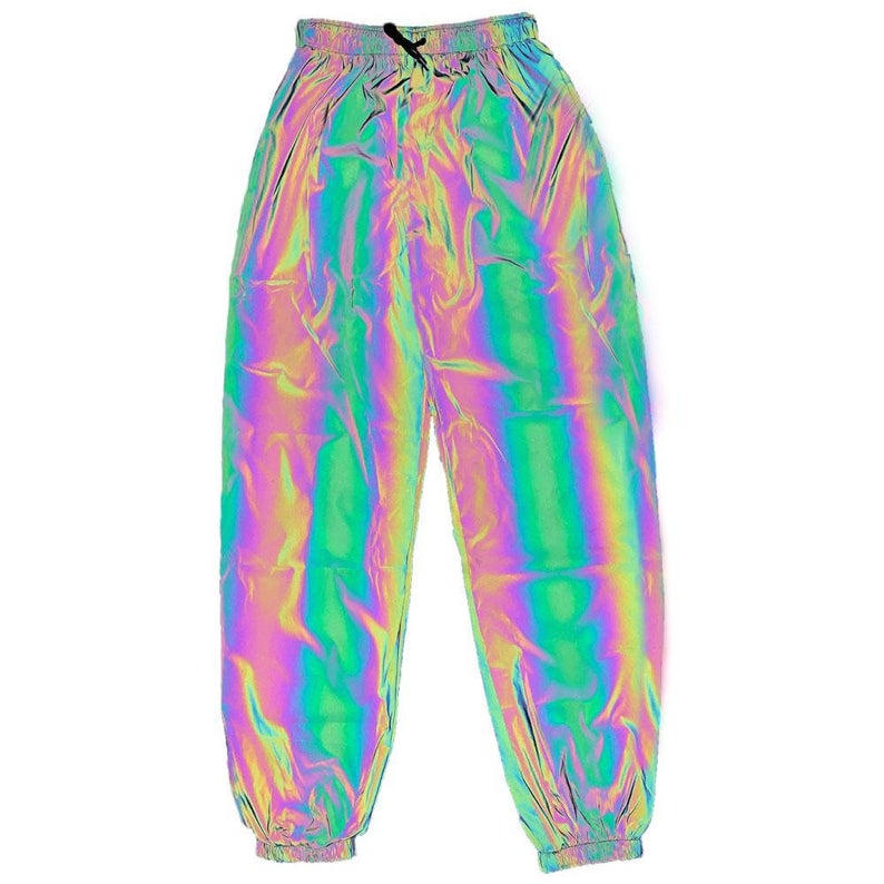 Reflective Pants, Glow Pants, Holographic Glow Pants, Festival Pants,  Rainbow Pants, Party Pants, Psychedelic Pants -  Canada