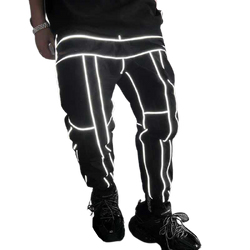 Techwear Pants Reflective Stripes