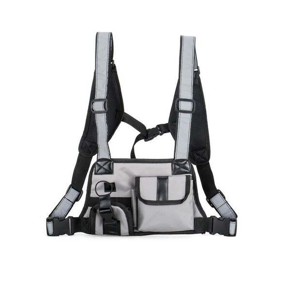 reflective chest rig bag 3m grey