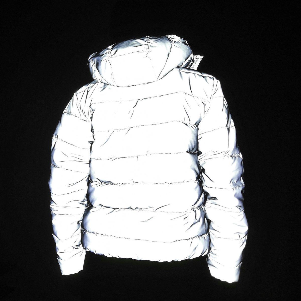 Mens reflective bubble coat best sale